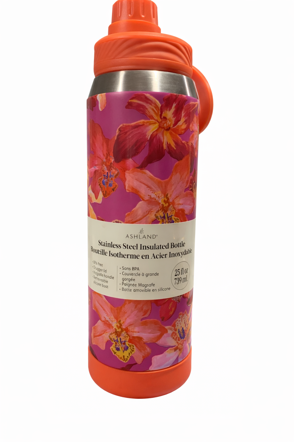 Ashland Floral Insulated Bottle — 25oz Stainless Steel